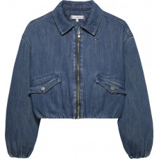 TOMMY HILFIGER μπουφάν bomber κορίτσι KG0KG08930-1A4 μπλε